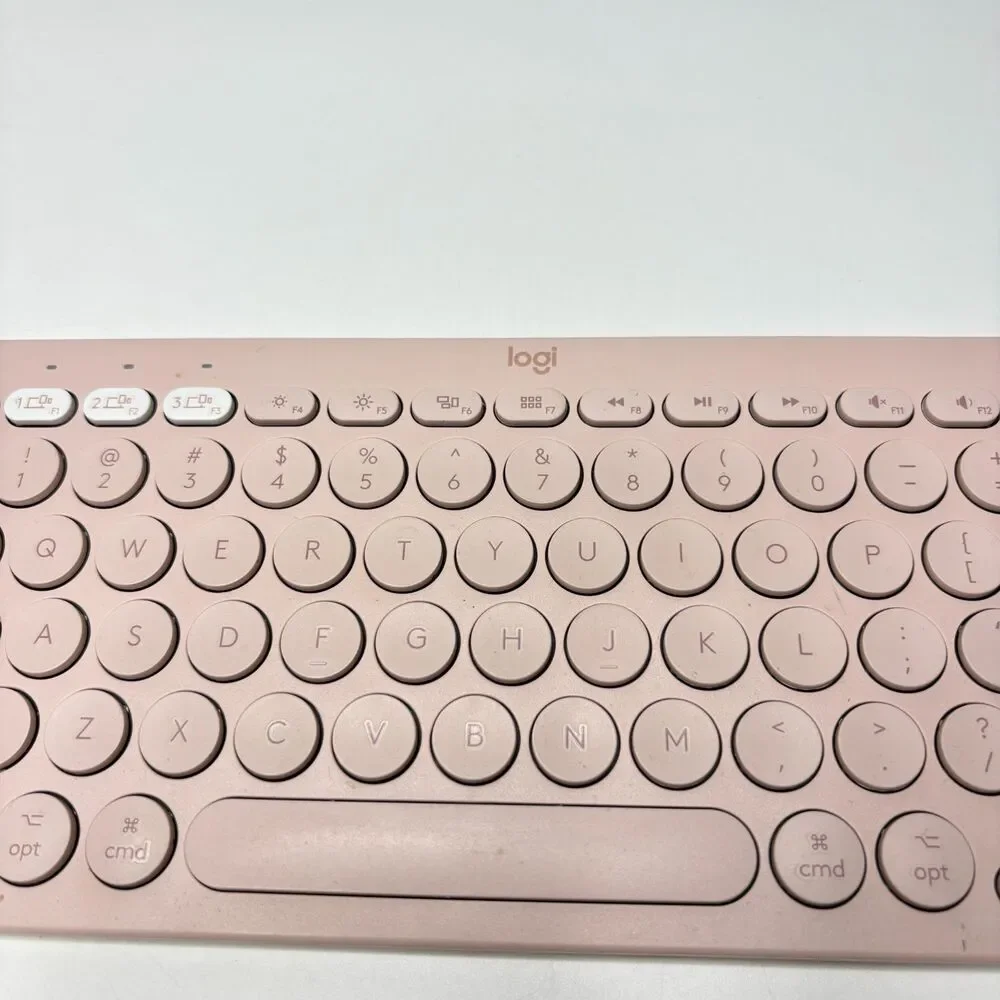 Logitech Pebble Keys 2 K380s Multi-Device Bluetooth Wireless Keyboard Tonal Rose